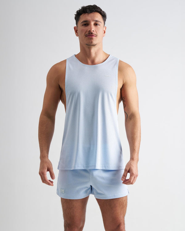 TEAMM8 S.S.C. Mesh Tank - Light Blue