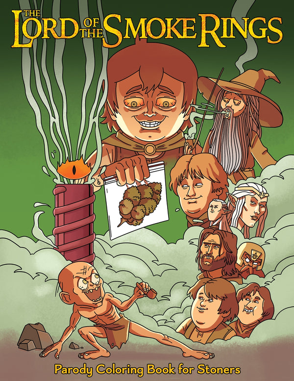 Lord of the Smoke Rings Stoner Parody Coloring Book