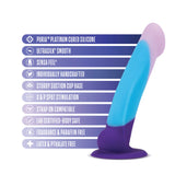 Avant Purple Haze D16: Artisan 7 Inch Curved Dildo with Suction Cup Base