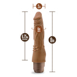 Dr. Skin Cock Vibe 4 Realistic Mocha 8-Inch Long Vibrating Dildo