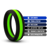 Performance Pro: Green & Black Penis Ring