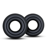 Stay Hard Black Oversized Donut Penis Rings 2-Pack