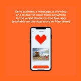 Lovebox Color & Photo - Red Pixel Heart