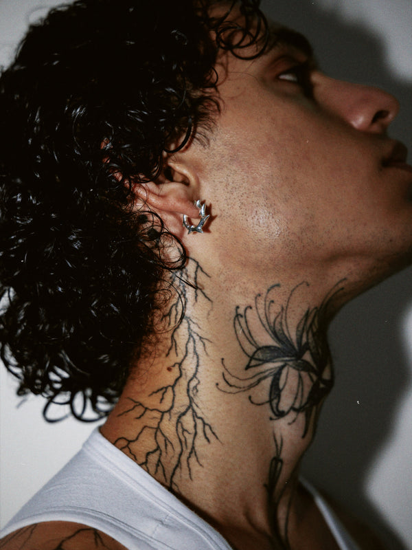 ESSENTIAL SPIKED HOOP by Aura