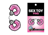 Fuzzy Handcuffs Large Enamel Pin