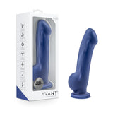 Avant Ergo Indigo D8: Artisan 7 Inch Dildo with Suction Cup Base