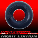 Oxballs Atomic Jock Do-Nut-2 Fatty Silicone Plus+ Cock Ring - Night Edition