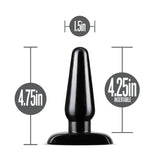 Anal Adventures Basic Black 4.75-Inch Anal Plug