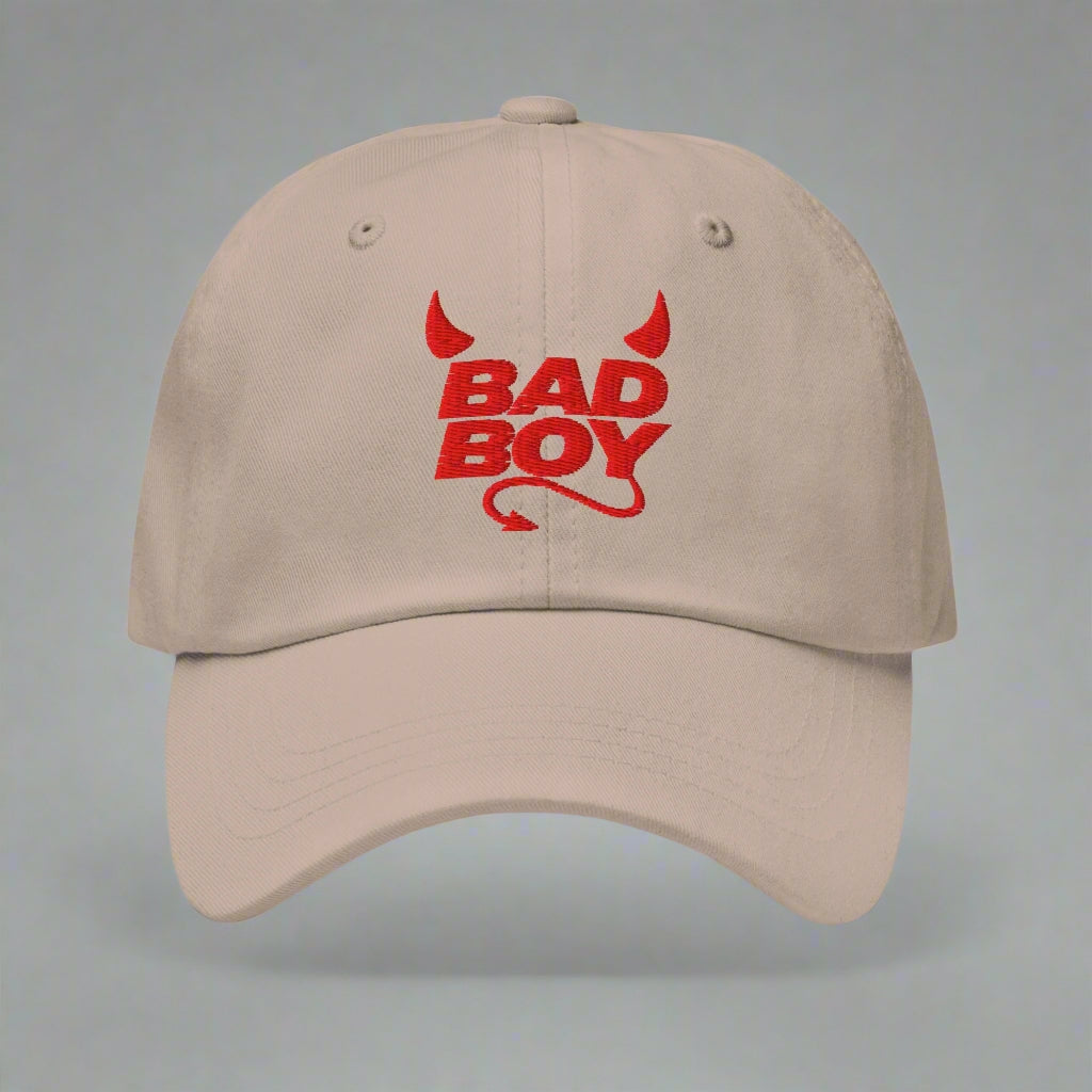 Bad Boy Dad Hat by YES HOMO - Stone