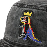 Jean-Michel Basquiat Pez Dispenser Embroidered Denim Bucket Hat