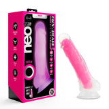 Neo Elite Paradise Glow In The Dark Neon Pink 7.5-Inch Dildo