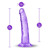 B Yours Plus Lust N’ Thrust Realistic Purple 7.5-Inch Long Dildo