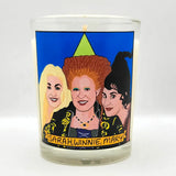 Sarah, Winifred, Mary (Hocus Pocus) Glass Votive Candle