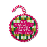 Be Naughty Needlepoint Ornament