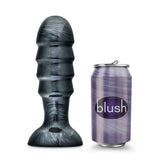 Jet Bruiser Carbon Metallic Black 7.5-Inch Anal Plug With Suction Cup Base