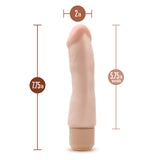 Dr. Skin Silicone Beige 7.75-Inch Long Vibrating Dildo