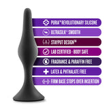 Anal Adventures Platinum Beginner Kit Black Anal Plug