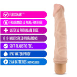 Dr. Skin Cock Vibe 6 Realistic Beige 9-Inch Long Vibrating Dildo