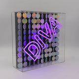 'diva' Acrylic Box Neon Light with Sequins