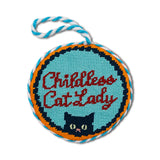 Childless Cat Lady Needlepoint Ornament