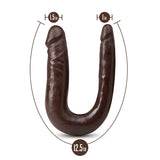 Dr. Skin Mini Double Dong Chocolate 12.5-Inch Long Double Dildo