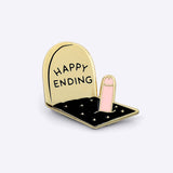 Happy Ending enamel pin by Dicks Don't Lie