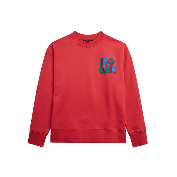 Robert Indiana Love Patch Crewneck Sweatshirt
