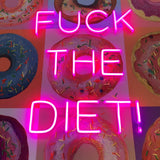 'f the Diet' Wall Artwork - Led Neon