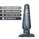 Jet Carbon Metallic Black 6.5-Inch Anal Plug