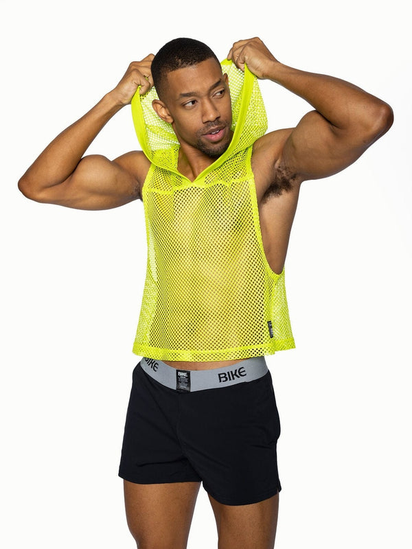 BIKE Hooded Sleeveless Practice Jersey - Acid Lime