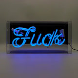 'fuck' Glass Neon Sign