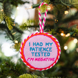 Patience Needlepoint Ornament