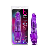 B Yours Vibe #4 Realistic Purple 8-Inch Long Vibrating Dildo