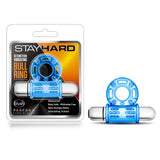 Stay Hard Bull Ring 3-In-1 Blue 10-Function Vibrating Penis Ring