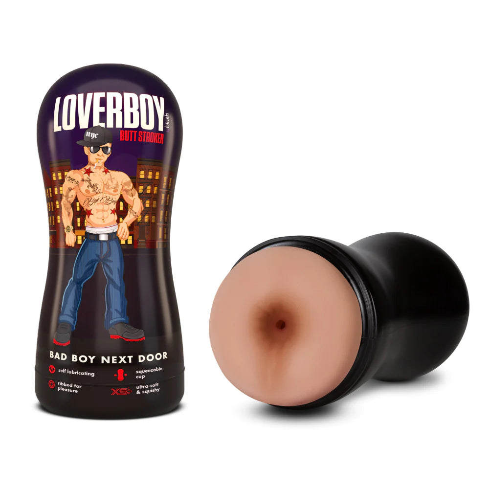 Loverboy Bad Boy Next Door Self Lubricating Realistic Beige Masturbator / Stroker