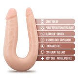 Dr. Skin Silicone Dr. Double Vanilla 12.5-Inch Long Double Dildo