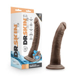 Dr. Skin Glide Realistic Chocolate 7.5-Inch Long Dildo