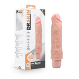 Dr. Skin Silicone Dr. David Beige 8.5-Inch Long Vibrating Dildo