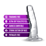 B Yours Plus Hard N’ Happy Realistic G-Spot Clear 5.5-Inch Long Dildo