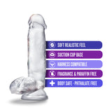 B Yours Diamond Gleam Realistic Clear 7-Inch Long Dildo