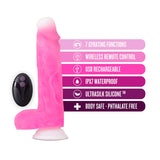 Neo Elite Roxy Pink 8.5-Inch Long Vibrating Dildo