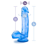 B Yours Sweet N' Hard 1 Realistic Blue 7-Inch Long Dildo