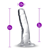 B Yours Plus Hard N’ Happy Realistic G-Spot Clear 5.5-Inch Long Dildo