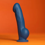 Avant Ergo Indigo D8: Artisan 7 Inch Dildo with Suction Cup Base