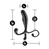 Anal Adventures Prostate Stimulator Black 5-Inch Anal Plug