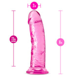 B Yours Plus Roar N' Ride Realistic Pink 8-Inch Long Dildo