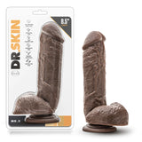 Dr. Skin Mr. D Realistic Chocolate 8.5-Inch Long Dildo