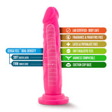 Neo Realistic Neon Pink 7.5-Inch Long Dildo