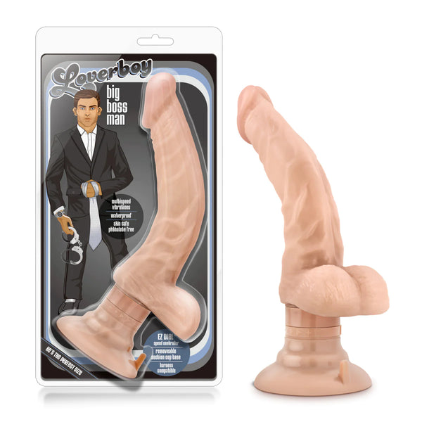 Loverboy The Boss Man Realistic Curved 10.25-Inch Vibrating Dildo