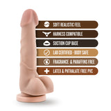 Dr. Skin Realistic Cock Realistic Beige 7.75-Inch Long Dildo